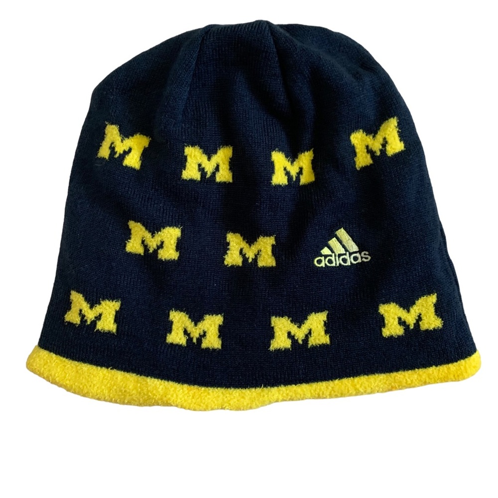 Adidas Michigan Wolverines Reversible Beanie